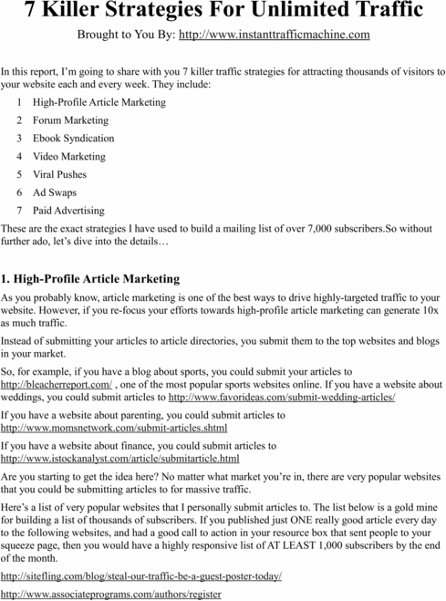 Product picture Instant Traffic